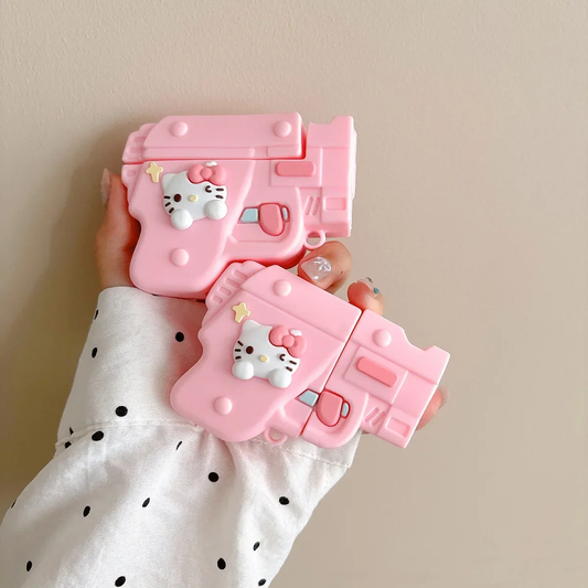 Pink Hello Kitty Gun AirPod Case