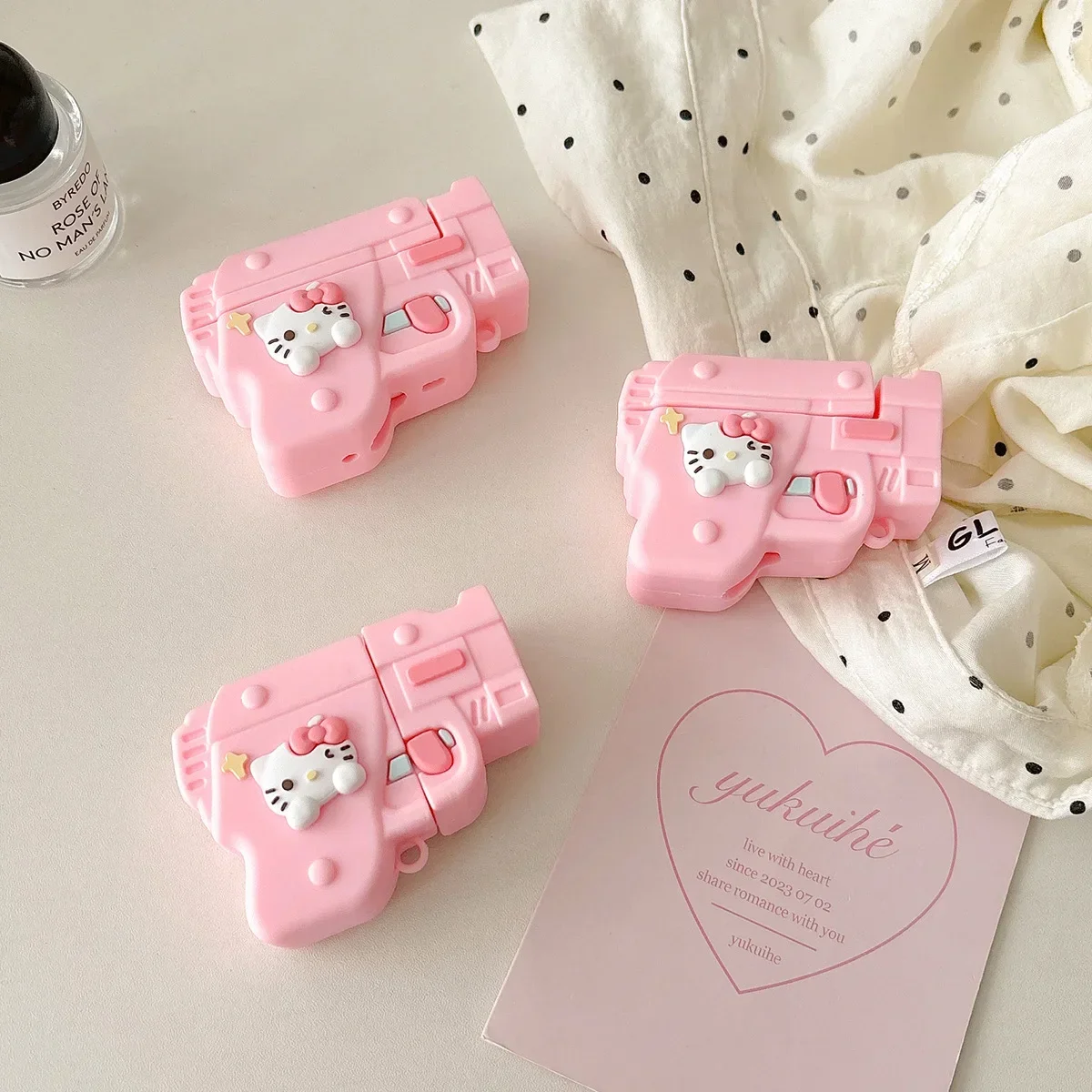 Pink Hello Kitty Gun AirPod Case