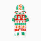 Holly Jolly Hooded Family Christmas Onesies Christmas Tree Candy Canes Gingerbread Snowflake Snowman - ChildAngle