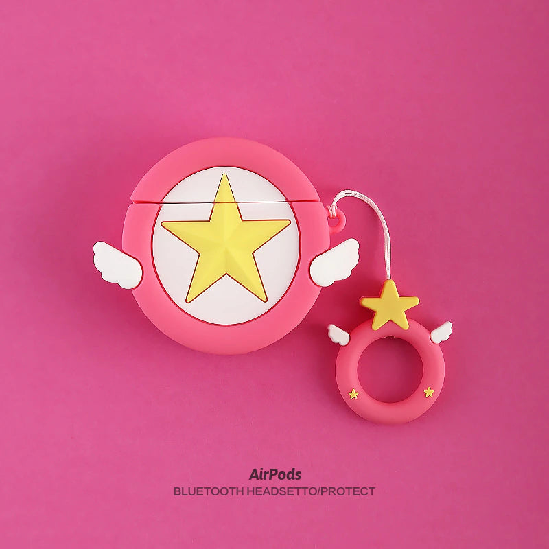 Kawaii AirPods Case Cardcaptor Sakura Star Wand - ChildAngle