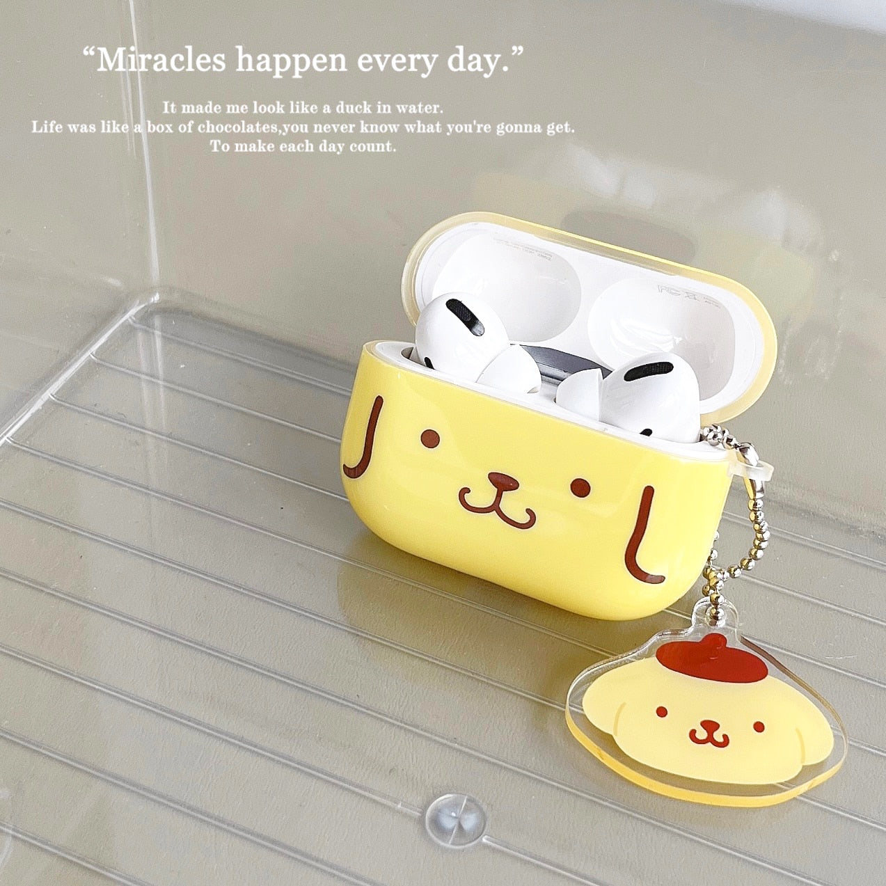 Kawaii AirPods Case Sanrio Earphone Case With pendant - ChildAngle