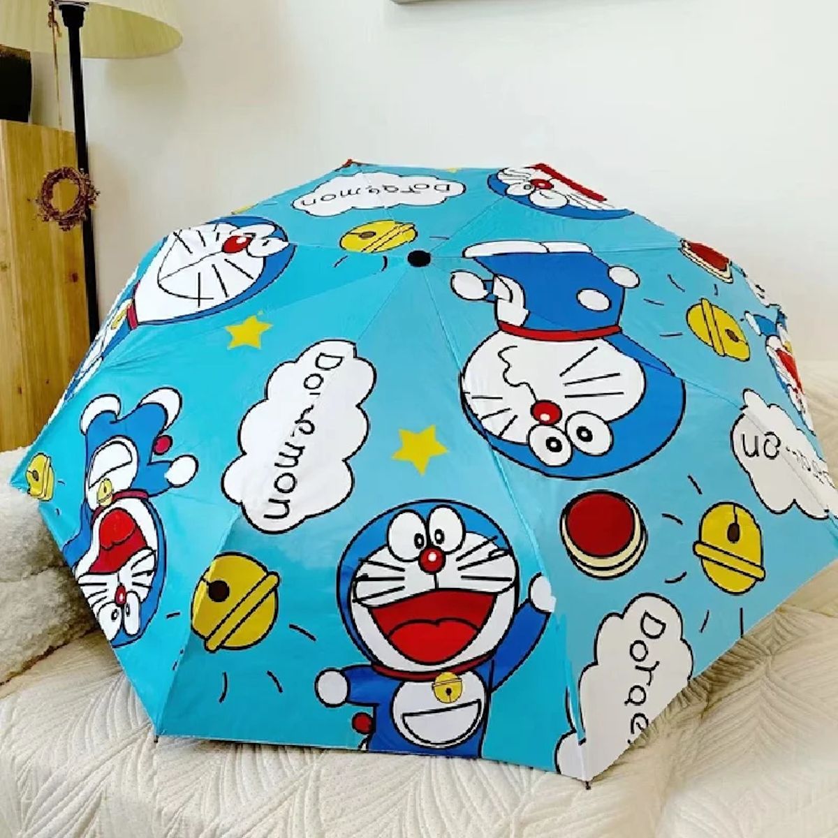 Kids Doraemon Umbrella Automatic Folding Umbrella for Children