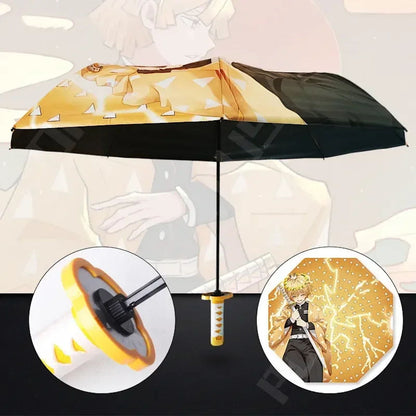 Katana Umbrella for Kids Anime Samurai Umbrella for Children - ChildAngle