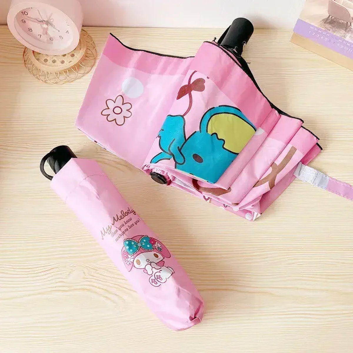 Kids My Melody Umbrella Automatic Folding Umbrella for Children - ChildAngle