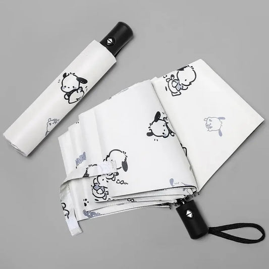 Kids Pochacco Umbrella Vinyl Sun Protection Umbrella Children Folding Umbrella - ChildAngle