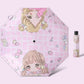 Kids Umbrella Cartoon Girl Anime Sun Protection Children Folding Umbrella - ChildAngle