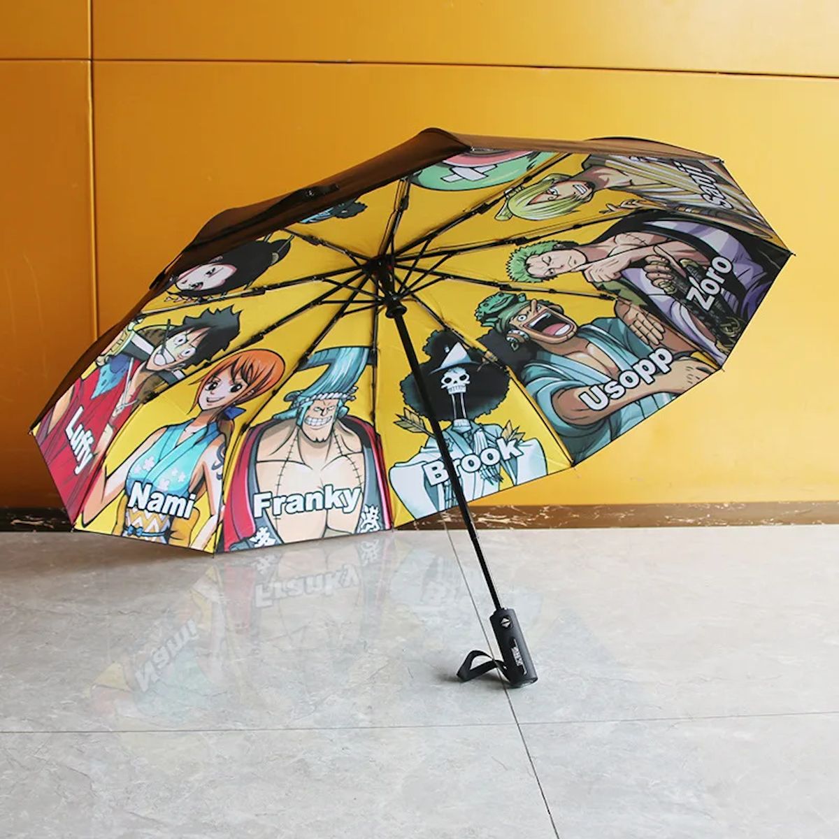 Kids Umbrella One Piece Luffy Zoro Children Automatic Folding Umbrella - ChildAngle