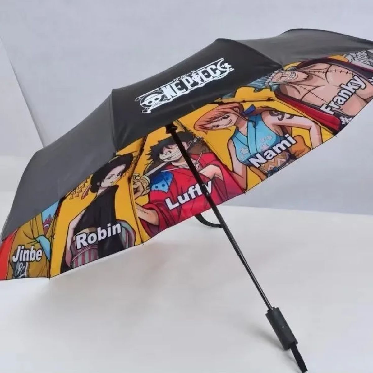 Kids Umbrella One Piece Luffy Zoro Children Automatic Folding Umbrella - ChildAngle