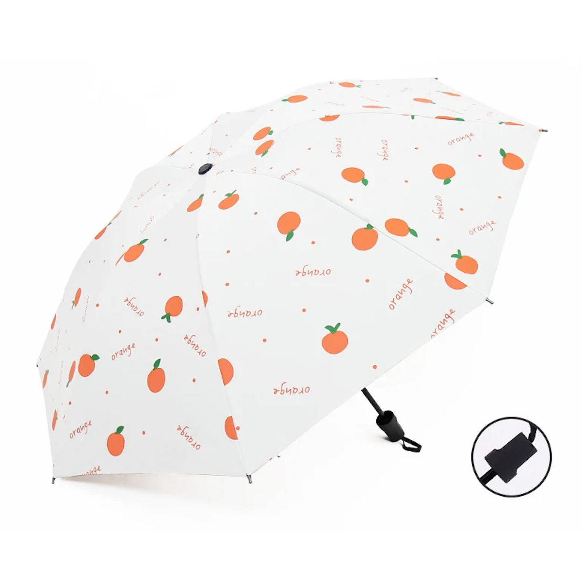 Kids Umbrella Orange Umbrella Folding Automatic Umbrellas For Children - ChildAngle