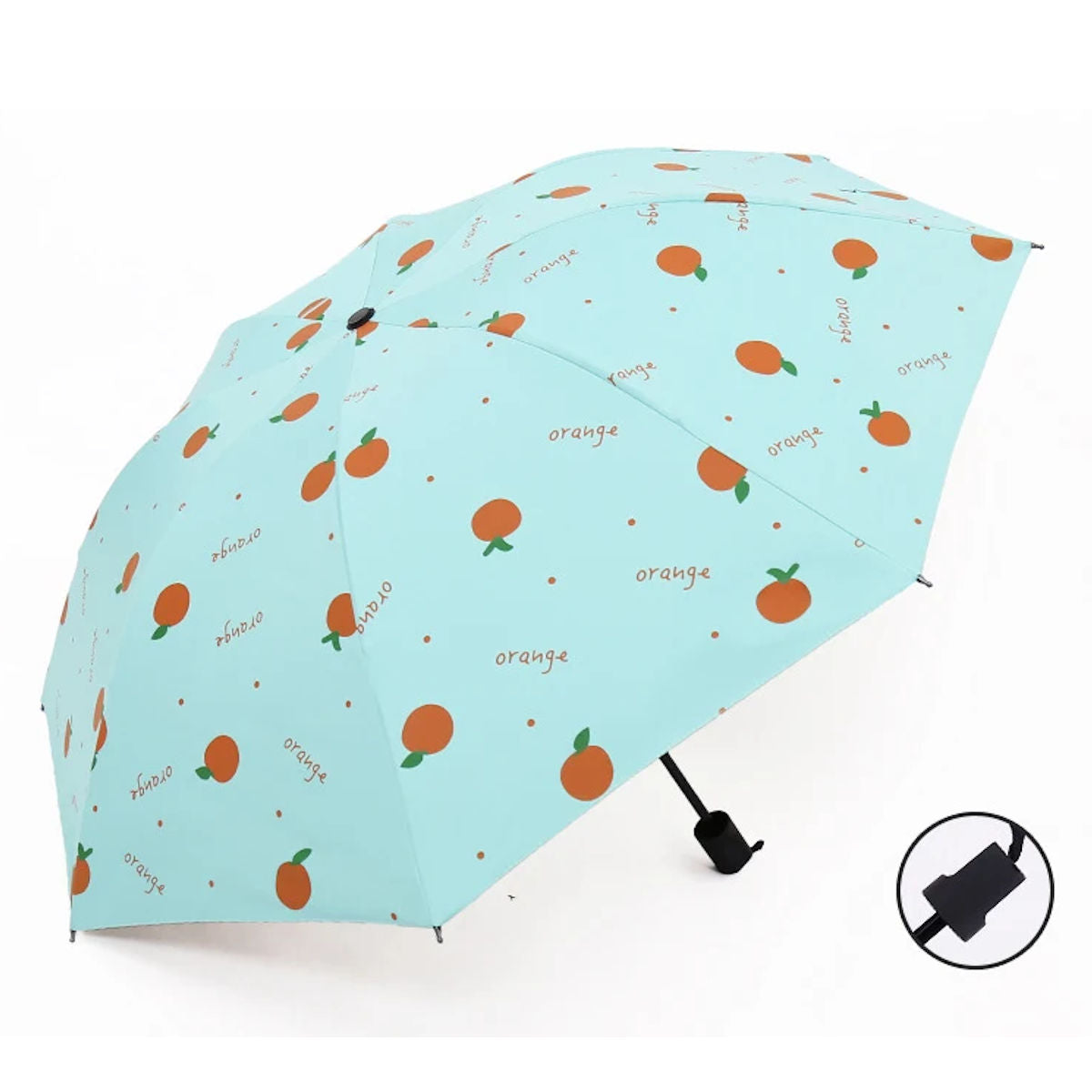 Kids Umbrella Orange Umbrella Folding Automatic Umbrellas For Children - ChildAngle