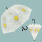 Smiling Flower Children Clear Umbrella Cute Kid's Stick Umbrella - ChildAngle