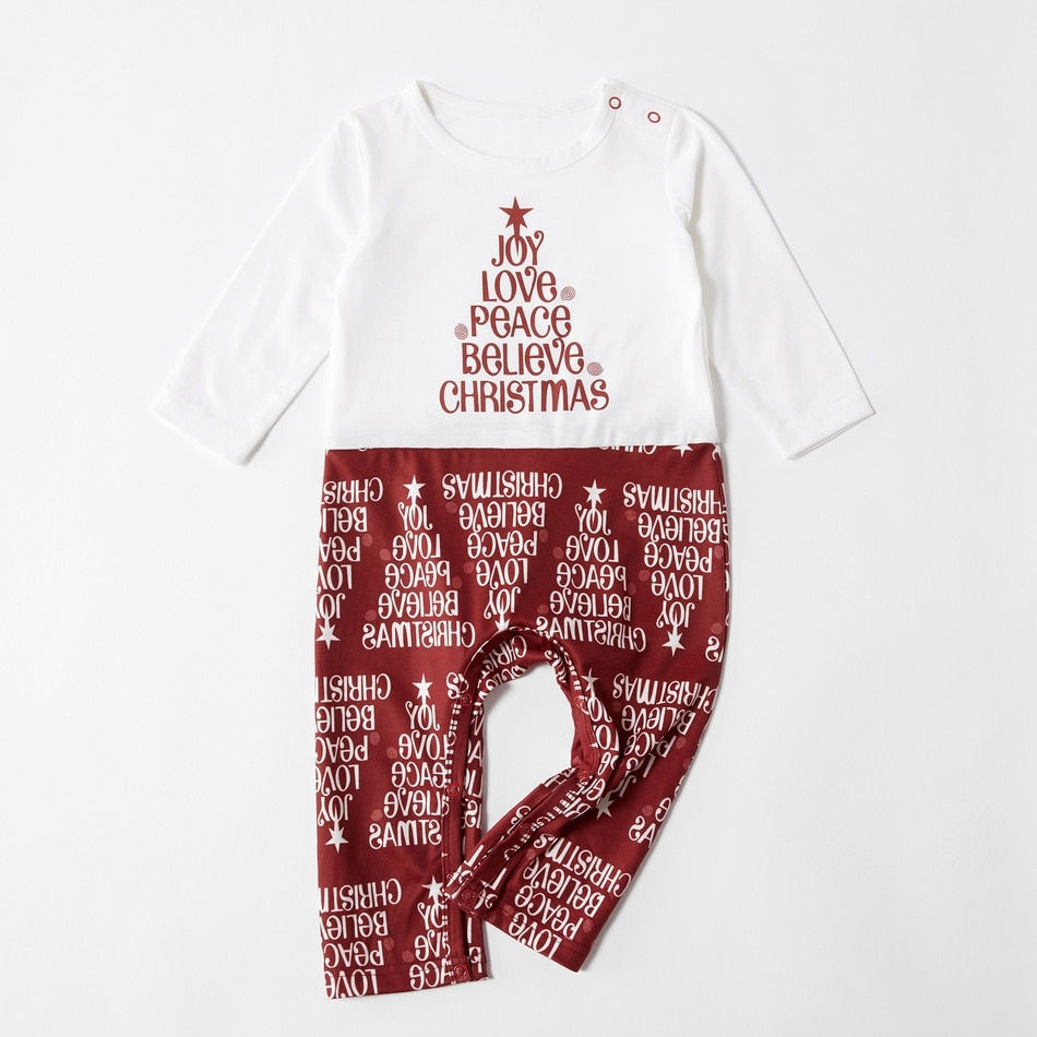 Matching Family Pajama Sets Letter Positioning print Family Sleepwear - ChildAngle