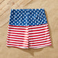 Matching Family Swimsuit 4th of July Red Stripe Stars Flag - ChildAngle