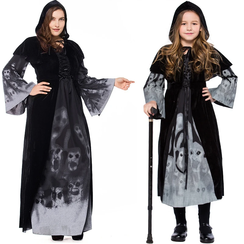 Glowing Kids Forgotten Soul Costume Witch Glow Girls Halloween