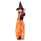 Orange Black Witch Costume Sorceress Costumes for Girls Halloween Party Cosplay Dress - ChildAngle