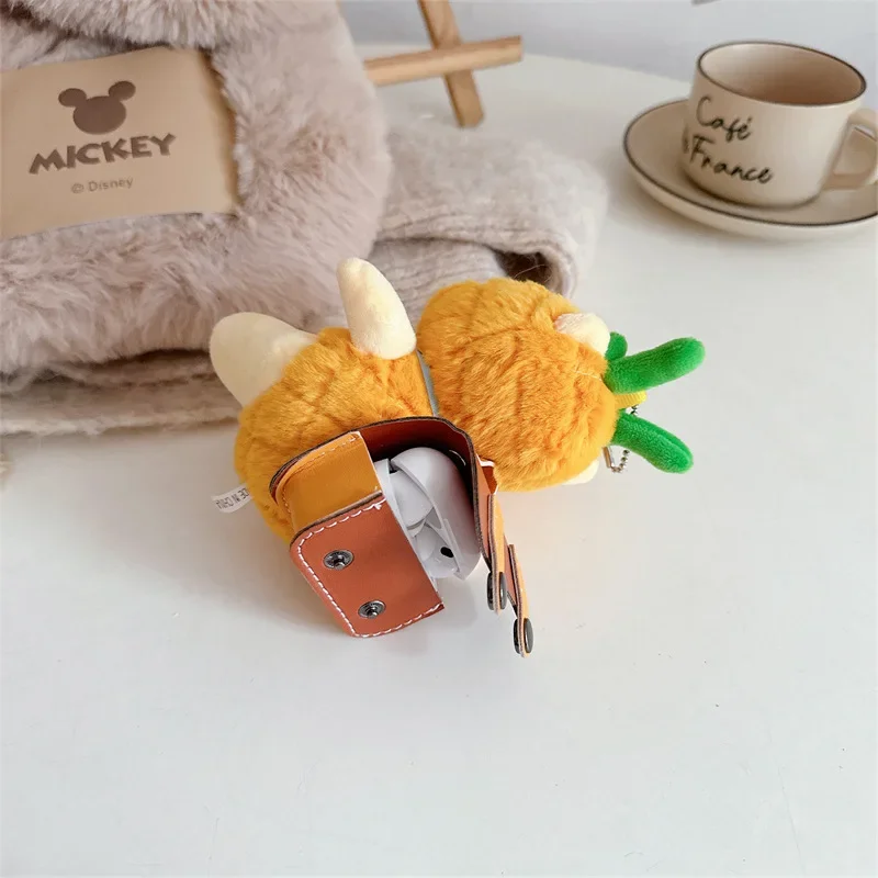 Pineapple Bear with Backpack Cartoon AirPods Case