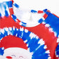 Red and Blue Tie Dye Santa Claus Pajamas for Family - ChildAngle