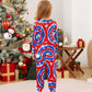 Red and Blue Tie Dye Santa Claus Pajamas for Family - ChildAngle