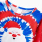 Red and Blue Tie Dye Santa Claus Pajamas for Family - ChildAngle