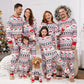 Reindeer Family Matching PJS Christmas Snowflake Print Pajama Sleepwear Xmas Pyjamas - ChildAngle