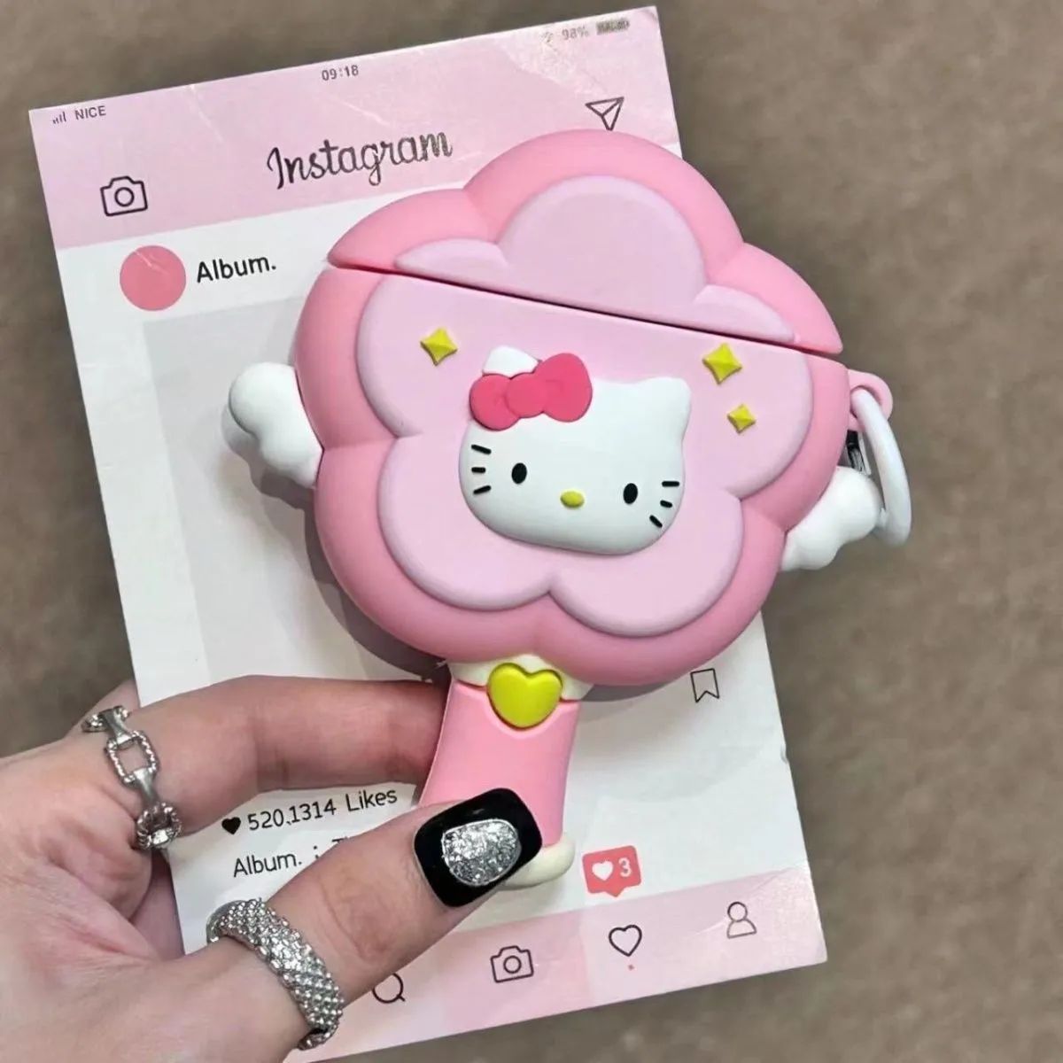 3D Sanrio AirPod Case Mirror Shape