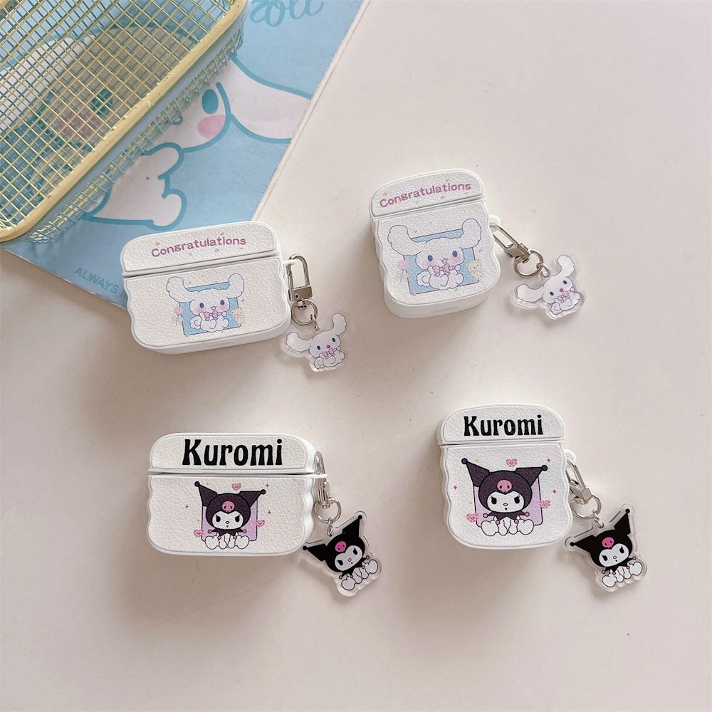 Cute 3D Kawaii AirPod Case Sanrio AirPods Case With pendant