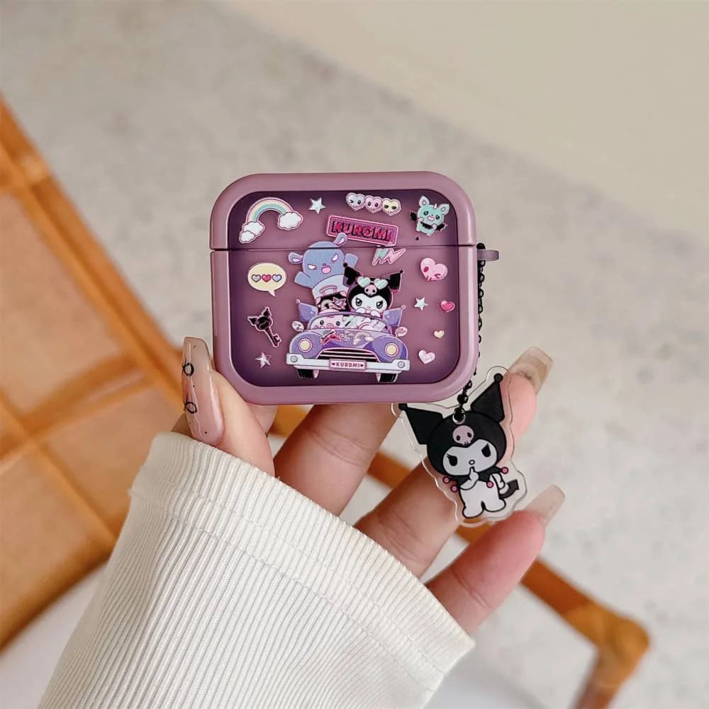 Cute 3D Kawaii AirPod Case Sanrio AirPods Case With pendant