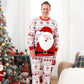 Santa Claus Pajamas for Family Father Santa Hat Belt Snowflake Print - ChildAngle