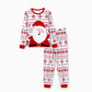 Santa Claus Pajamas for Family Father Santa Hat Belt Snowflake Print - ChildAngle