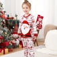 Santa Claus Pajamas for Family Father Santa Hat Belt Snowflake Print - ChildAngle