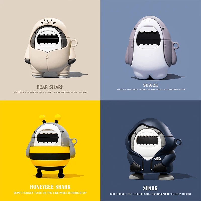 AirPods Pro 3 AirPods 4 Shark AirPod Case - ChildAngle