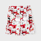 Santa Claus Merry Christmas Short Sleeve Christmas Pajama Allover Penguin and Santa Print - ChildAngle