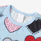 Valentine's Day Heart Print Short Sleeve Pajama - ChildAngle