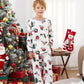 Sloth Family Christmas Pajamas Allover Christmas Pattern Wreath Gift - ChildAngle