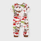 Snowman Reindeer Scarf Short Sleeve Christmas Pajamas Set - ChildAngle