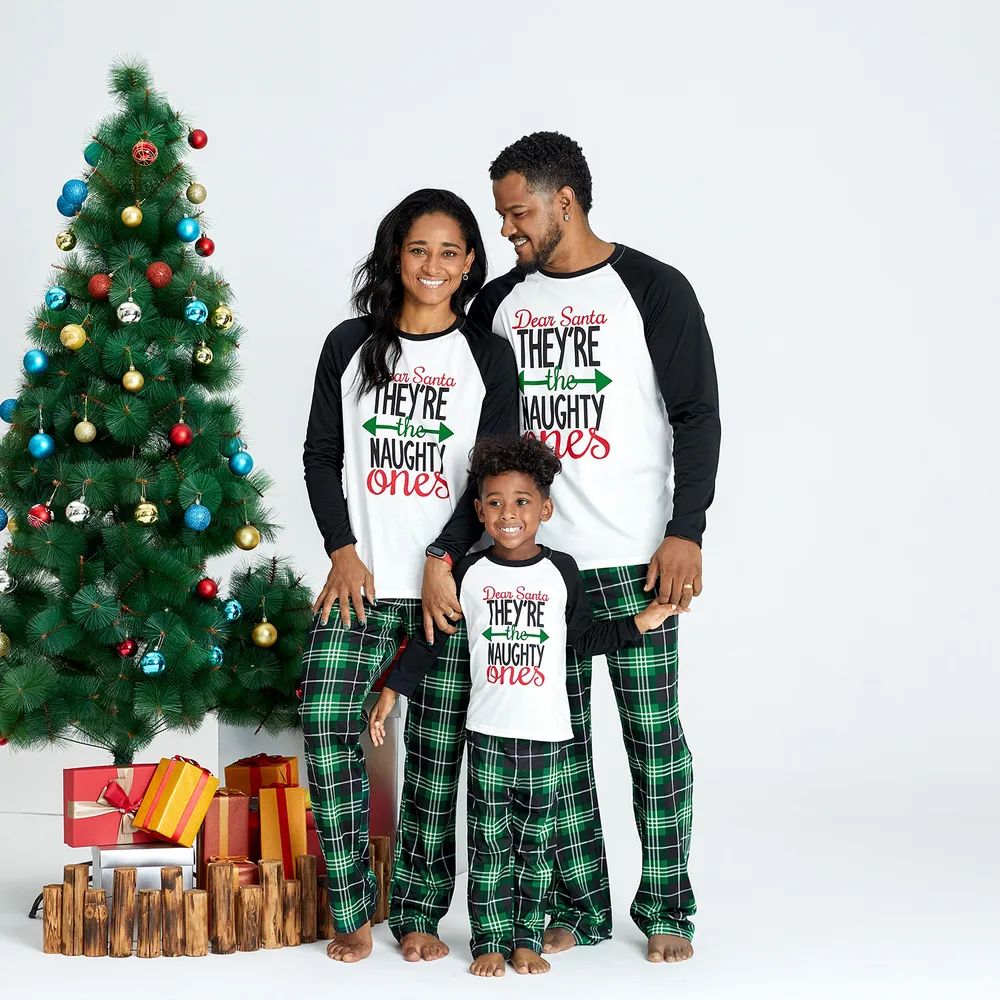 Christmas Family Matching Pajama They re The Naughty Ones Printing PJS for Family ChildAngle