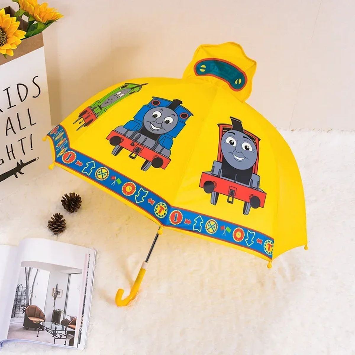 Thomas and Friends Umbrella Stick Umbrella for Kids - ChildAngle