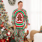 Green and Red Tie Dye Gingerbread Family Pajamas - ChildAngle