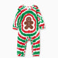 Green and Red Tie Dye Gingerbread Family Pajamas - ChildAngle