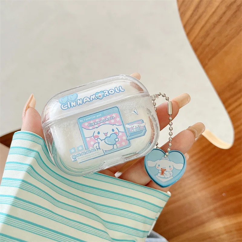 AirPods 4 Transparent Kawaii AirPod Case Sanrio AirPods Case With pendant