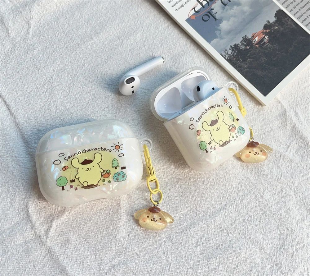 AirPods 4 Transparent Kawaii AirPod Case Sanrio AirPods Case With pendant