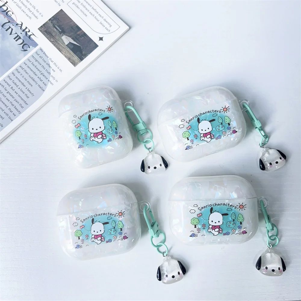 AirPods 4 Transparent Kawaii AirPod Case Sanrio AirPods Case With pendant