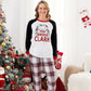 You Serious Clark Family Christmas Pajamas Raglan Sleeve Long Sleeve Plaid Pants with Drawstring and Pockets - ChildAngle