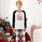 You Serious Clark Family Christmas Pajamas Raglan Sleeve Long Sleeve Plaid Pants with Drawstring and Pockets - ChildAngle