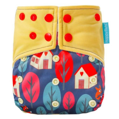 1 Pack Baby Cloth Diaper Reusable Suede Cloth Pocket Nappies - Tree House - ChildAngle