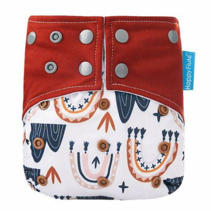 1 Pack Baby Cloth Diaper Reusable Suede Cloth Pocket - Rust Mountain - ChildAngle