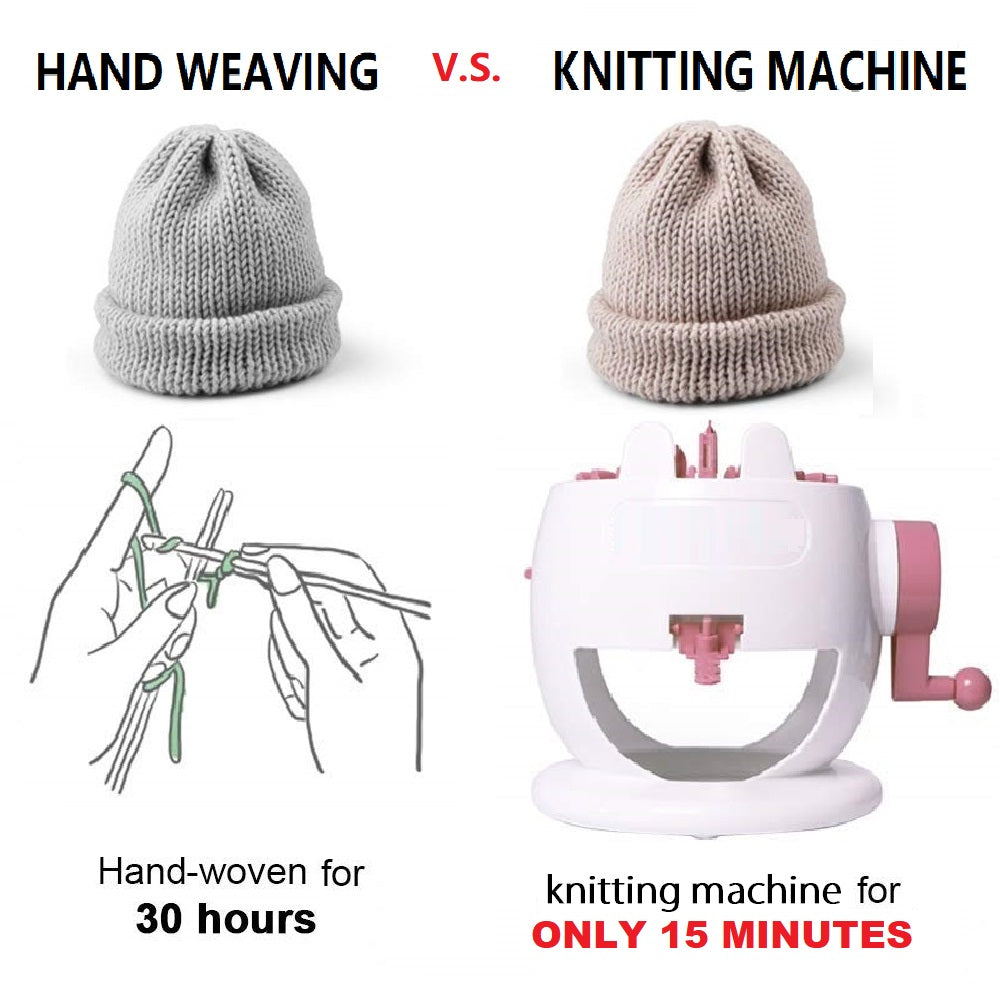 22 Needles Knitting Machine DIY Hand Knitting Loom For Kids Scarf Hat Sock - ChildAngle
