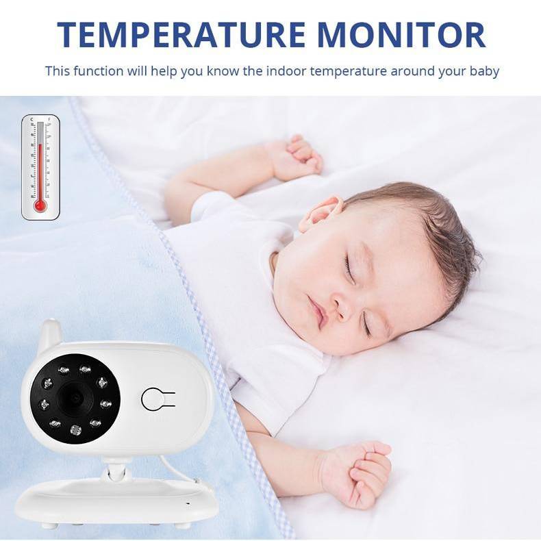 3.5 inch Video Wireless Baby Monitor Set With Temperature Alarm - ChildAngle