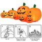 3.93ft/7.21ft Pumpkin Inflatables Halloween Pumpkin Ghost Outdoor Yard Inflatables For Children - ChildAngle