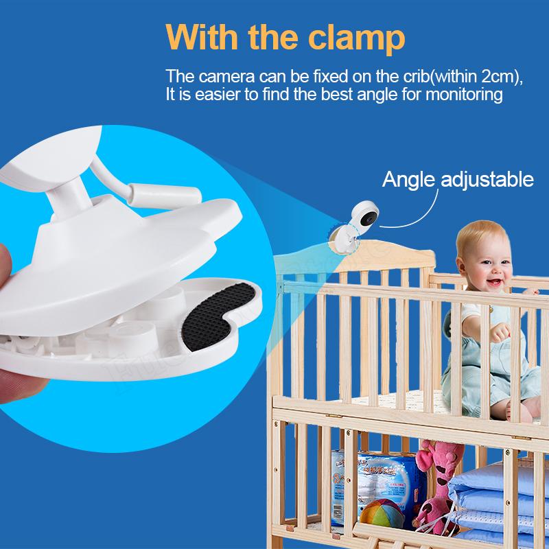 4.3 inch Video Baby Monitor Camera with Clamp - ChildAngle